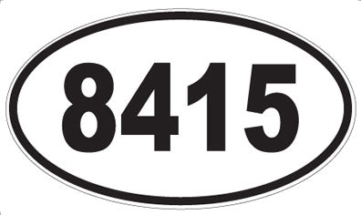 8415 - Oval Sticker