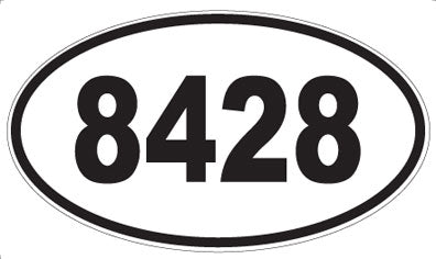 8428 - Oval Sticker