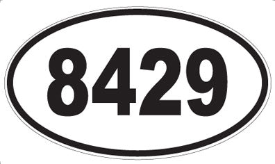8429 - Oval Sticker