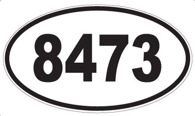 8473 - Oval Sticker