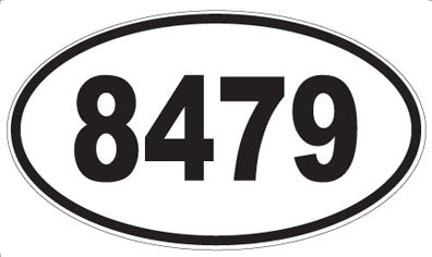 8479 - Oval Sticker