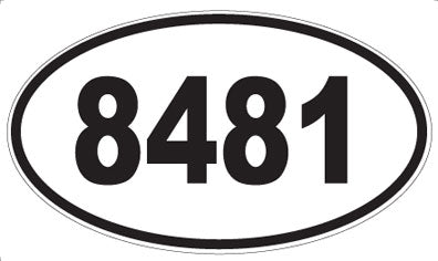 8481 - Oval Sticker