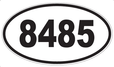 8485 - Oval Sticker