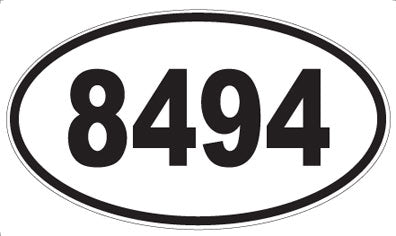 8494 - Oval Sticker