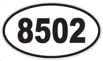 8502 - Oval Sticker