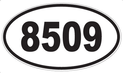 8509 - Oval Sticker