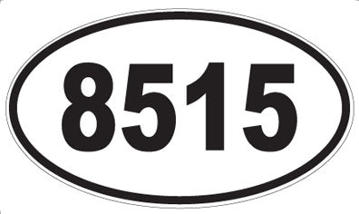 8515 - Oval Sticker