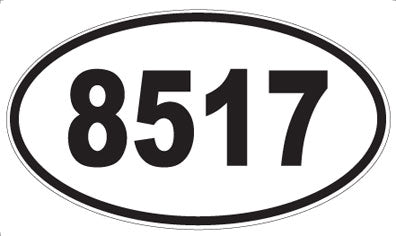 8517 - Oval Sticker