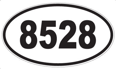 8528 - Oval Sticker