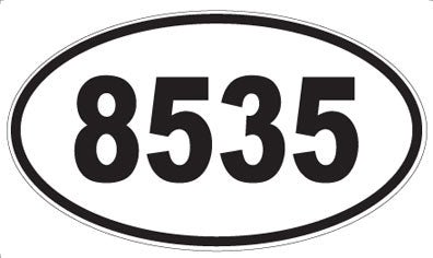 8535 - Oval Sticker