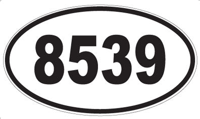 8539 - Oval Sticker