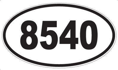8540 - Oval Sticker