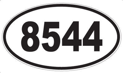 8544 - Oval Sticker