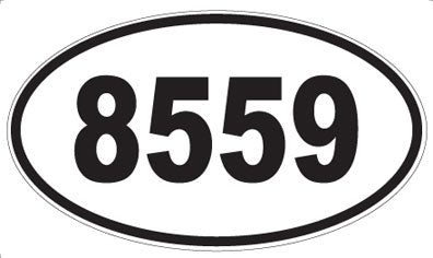 8559 - Oval Sticker