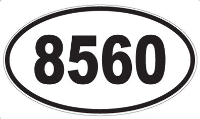 8560 - Oval Sticker