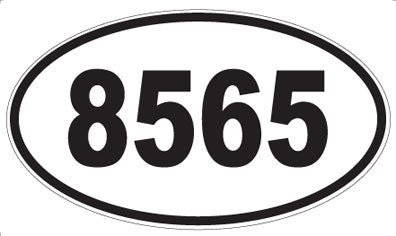 8565 - Oval Sticker