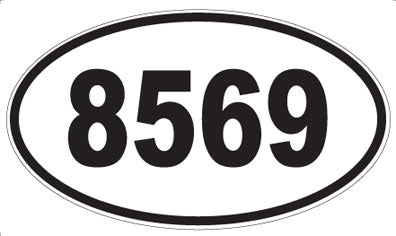 8569 - Oval Sticker