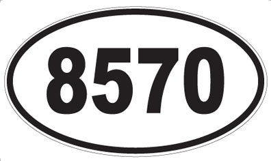 8570 - Oval Sticker