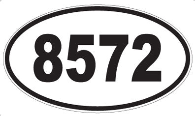 8572 - Oval Sticker