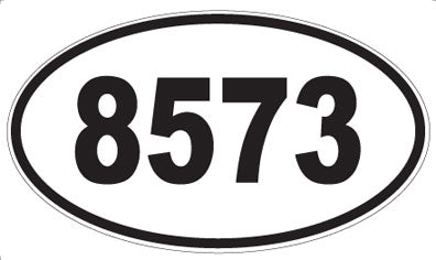 8573 - Oval Sticker