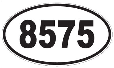 8575 - Oval Sticker