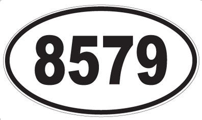 8579 - Oval Sticker