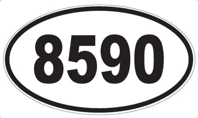 8590 - Oval Sticker