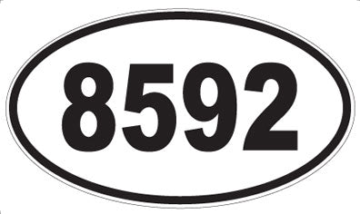 8592 - Oval Sticker