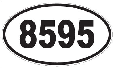 8595 - Oval Sticker