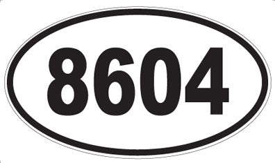 8604 - Oval Sticker
