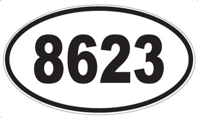 8623 - Oval Sticker