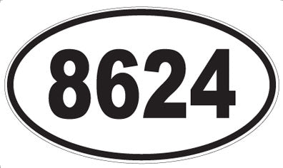 8624 - Oval Sticker