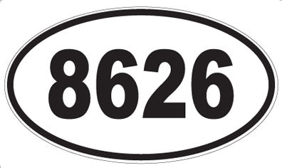 8626 - Oval Sticker