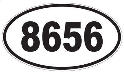 8656 - Oval Sticker