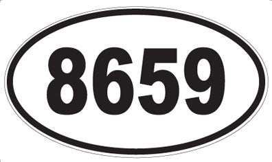 8659 - Oval Sticker