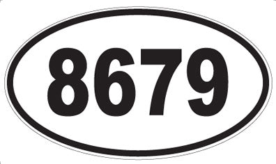 8679 - Oval Sticker