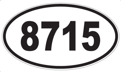 8715 - Oval Sticker