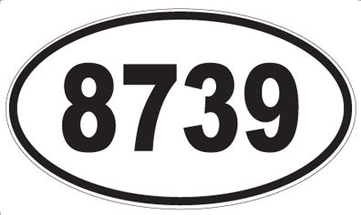 8739 - Oval Sticker