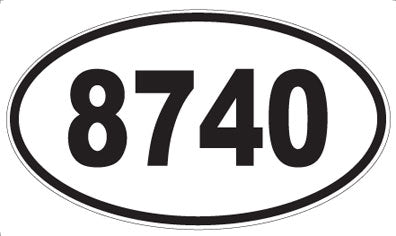 8740 - Oval Sticker