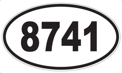 8741 - Oval Sticker