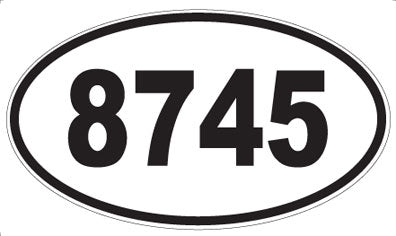 8745 - Oval Sticker