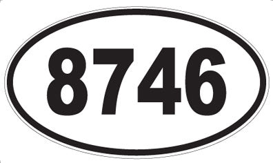8746 - Oval Sticker