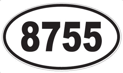 8755 - Oval Sticker