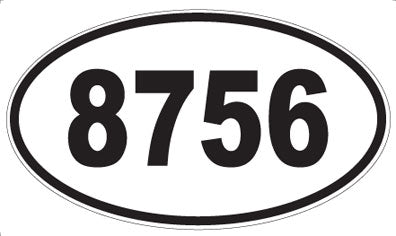 8756 - Oval Sticker