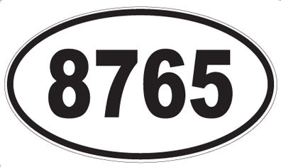 8765 - Oval Sticker