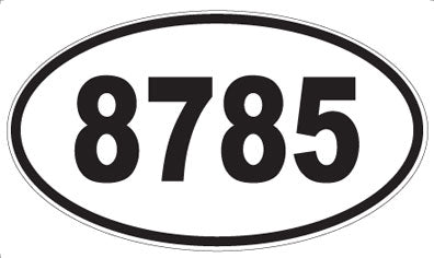 8785 - Oval Sticker