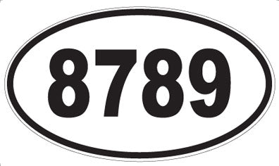 8789 - Oval Sticker
