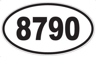 8790 - Oval Sticker
