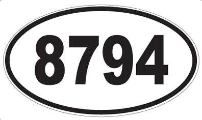 8794 - Oval Sticker