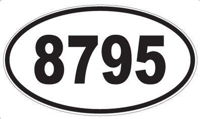 8795 - Oval Sticker